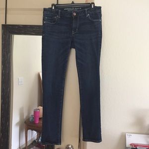 American Eagle Dark Skinny Stretch Jeans
